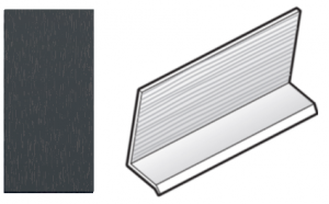 FloPlast Anthracite Grey Cladding Drip Trim - 5m length